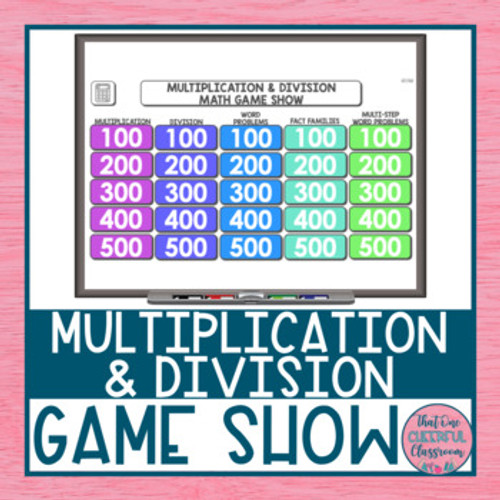 Multiplication & Division Math Game Show