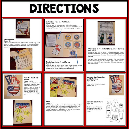 Veterans Day Activity - Interactive Notebook