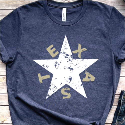 "Texas Zavala Flag" Crew Neck Shirt (Front and Back) "Texas Zavala Flag" Crew Neck Shirt (Front and Back)