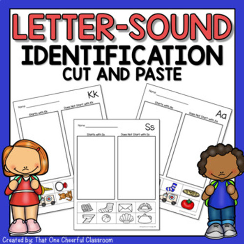 Letter Sound Identification Cut and Paste