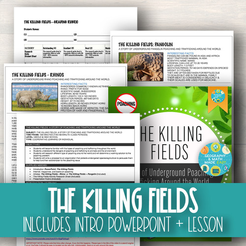THE KILLING FIELDS: A STORY OF UNDERGROUND POACHING. (INCLUDES POWERPOINT)