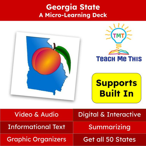 Georgia (50 States and Capitals) Informational Text and Activities
