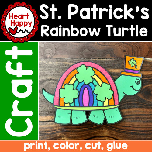 Rainbow Turtle St. Patrick's Day Craft | Spring Craft