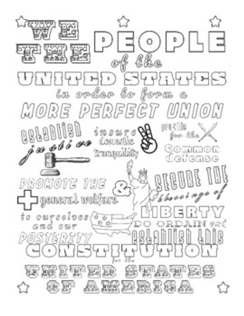 Preamble to the Constitution Collaborative Poster