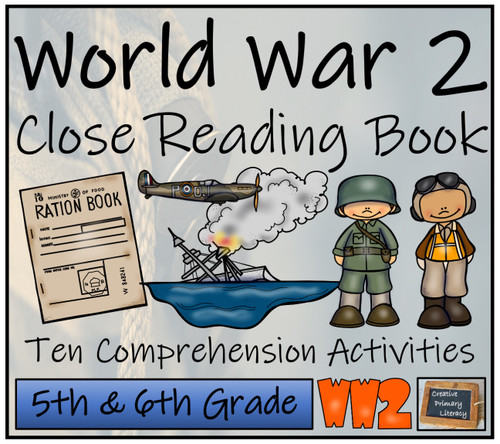 World War II Close Reading Activity Book | 10 Activities | 5th Grade & 6th Grade