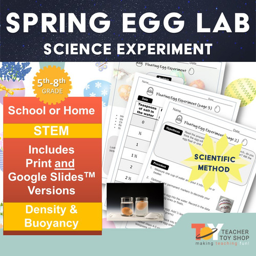 Spring Buoyancy and Density Egg Lab | Google Slides™ + print