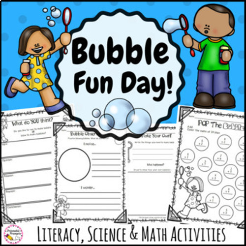 Bubble Day Fun Activities Bundle