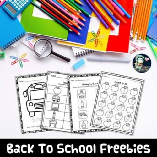 FREE Back To School Worksheets