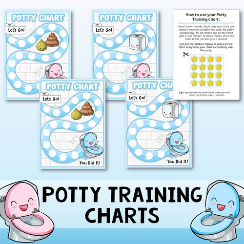 Potty Training Chart for Girls and Boys