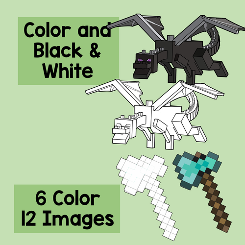 Minecraft inspired Clipart