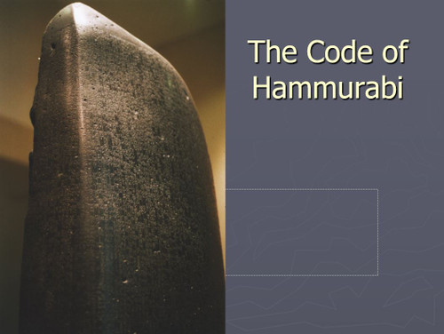 Code of Hammurabi Lesson
