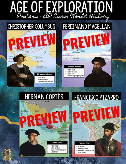 The Age of Exploration Posters - AP Euro & World History