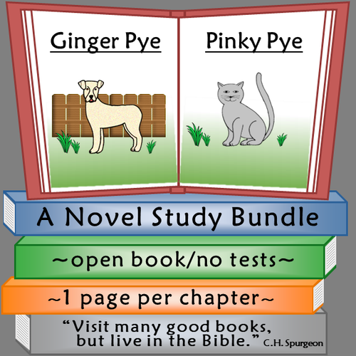 Ginger Pye and Pinky Pye Novel Studies Bundle