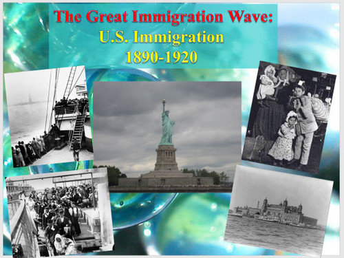 The Great Immigration Wave: U.S. Immigration 1890-1920 