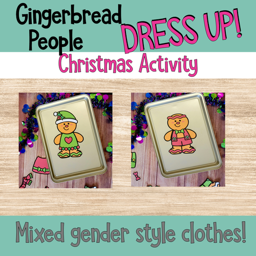 Gingerbread People Dress up Christmas Activity 