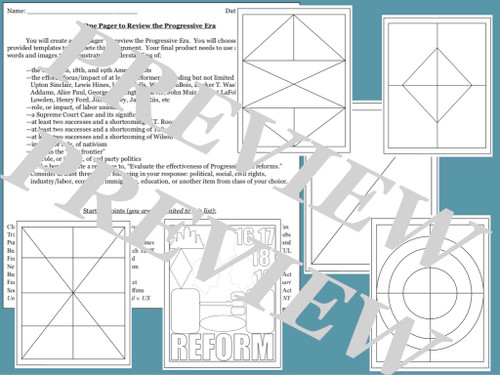 Progressive Era One Pager