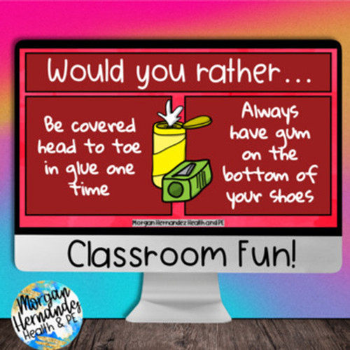 Build Community Spanish Would You Rather Game | This or That Back to School