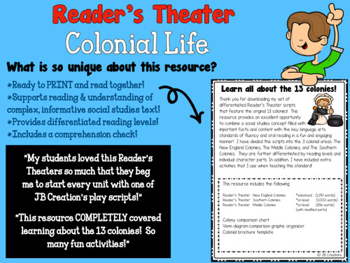 Colonial Life Reader's Theater
