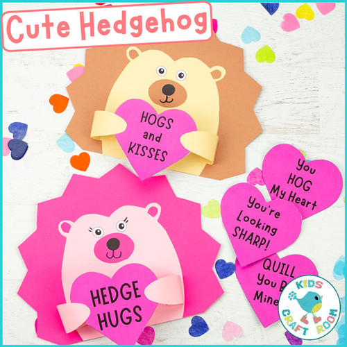 Valentines Day Craft, Hedgehog Craft