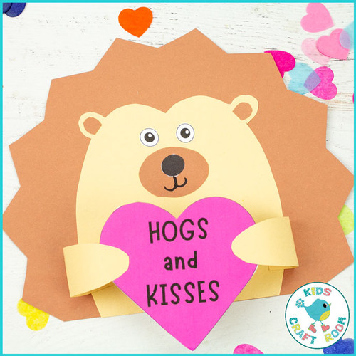 Valentine Bear Craft - Valentine Craft - Valentine's Day Activity