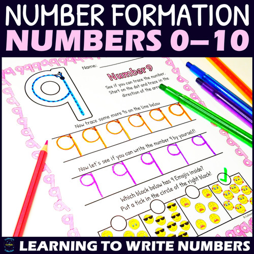 Printable Number Formation Practice Worksheets | Learning to Write Numbers 0-10