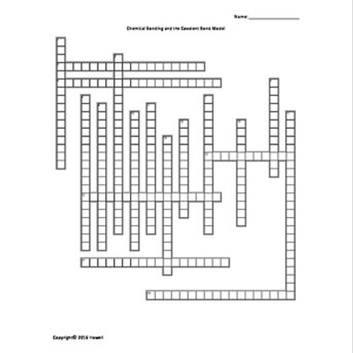 General Chemistry Vocabulary Crosswords Bundle