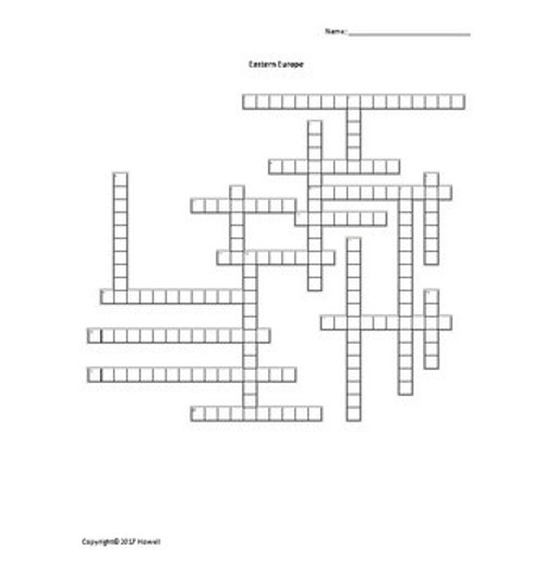 Middle School Geography Vocabulary Crossword Bundle