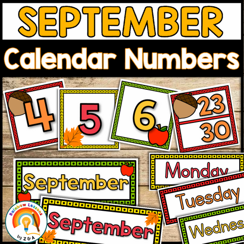 Printable Classroom Calendar Numbers  Printable calendar numbers, Calendar  numbers, Classroom calendar