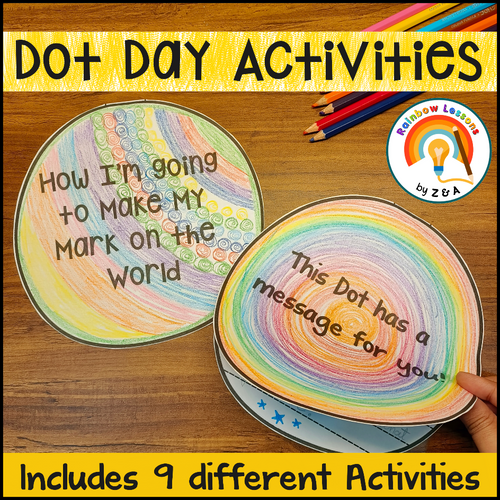 International Dot Day Activities | Dot Day Kindergarten | Dot Day Writing Craft