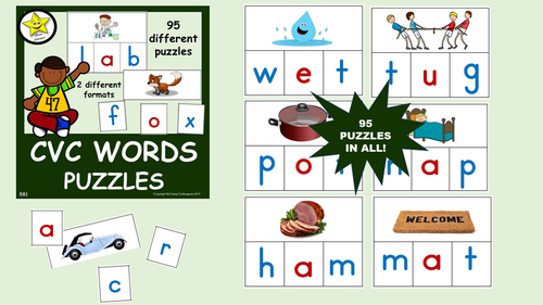 CVC WORD Puzzles