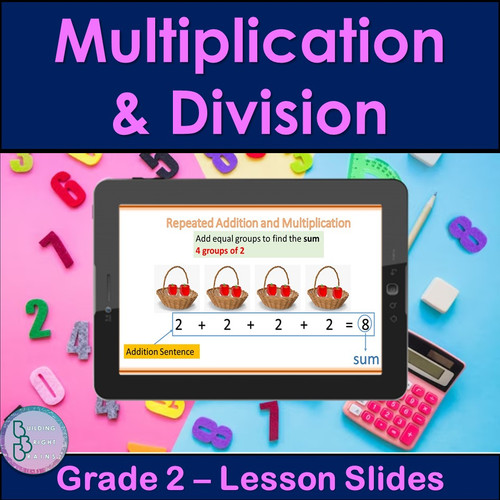 2nd Grade Math Bundle | Fractions Multiplication Division Addition Subtraction