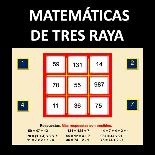 Juegos de matemáticas mentales 1