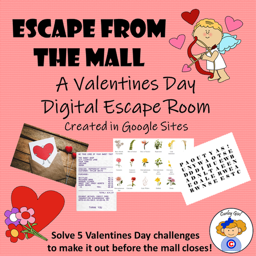 Escape from the Mall Valentine's Day Digital Escape Room