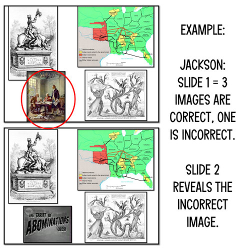 US History STAAR Review Game 3 Truths and an Error Image Presidents Review