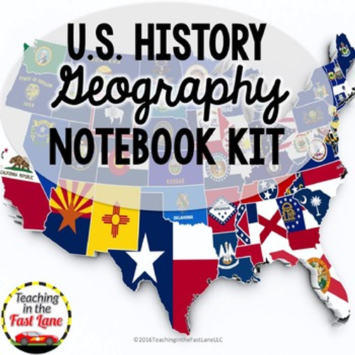 United States Geography Notebook Kit - FREE