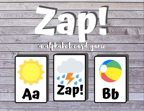 Zap! An alphabet card game