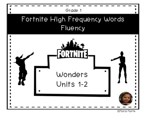 Fortnite HFW - High Frequency Words Fluency-Wonders Units 1-2
