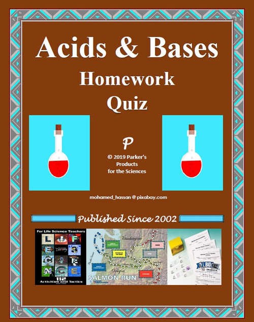 Acids and Bases Homework Quiz Amped Up Learning