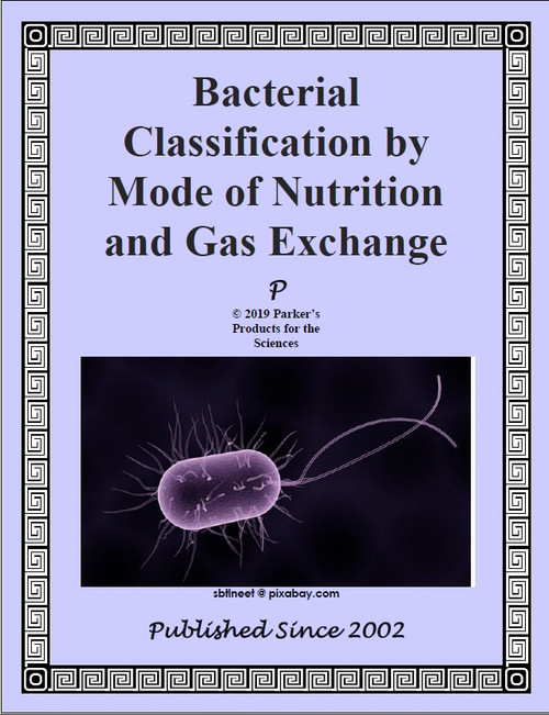 Bacterial Classification by Modes of Nutrition and Gas Exchange Worksheet
