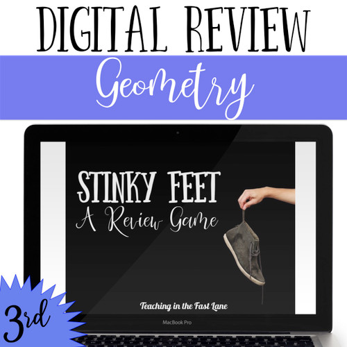 3rd Grade Geometry Review Game - Digital Stinky Feet