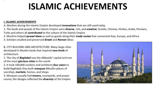 Islamic Achievements Amped Up Learning
