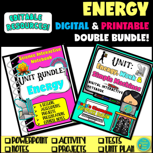 SOLAR SYSTEM INTERACTIVE NOTEBOOK DOUBLE BUNDLE- PRINTABLE AND GOOGLE ...