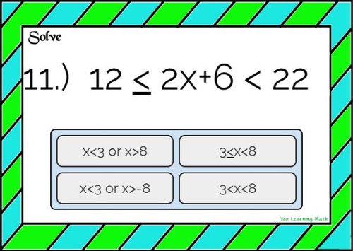 Solving and Graphing Compound Inequalities: Google Slides ...