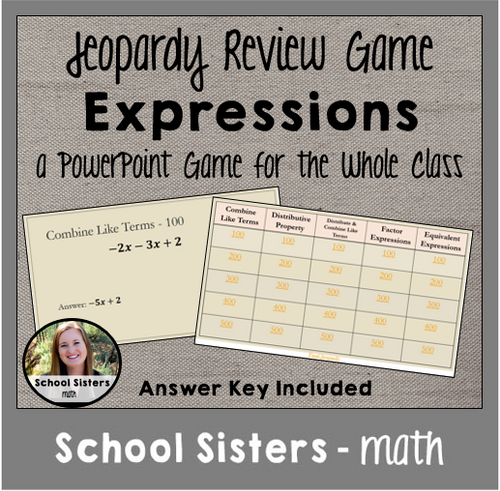 Expressions Jeopardy Game
