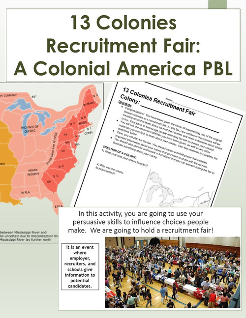 13 Colonies Recruitment Fair: A Colonial America PBL