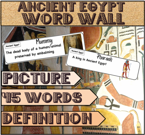 Ancient Egypt Word Wall