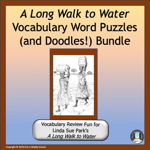 A Long Walk to Water Word Puzzles (and Doodles!) Bundle