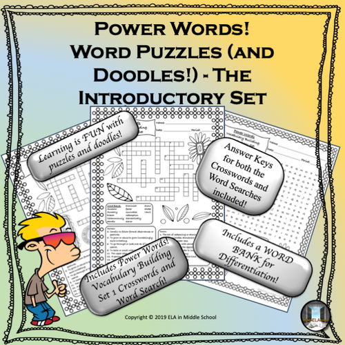 Power Words! Word Puzzles (and Doodles!) The Introductory Set