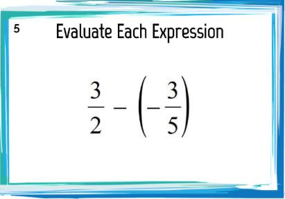 Adding and Subtracting Improper Fractions: GOOGLE Slides - 20 Problems ...