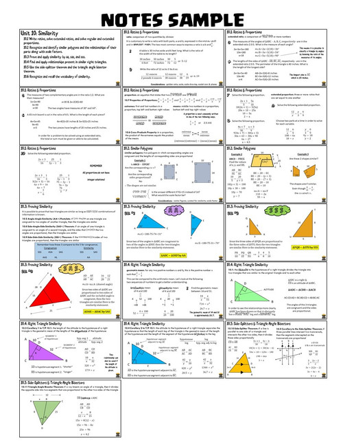 Similarity (Geometry - Unit 10)